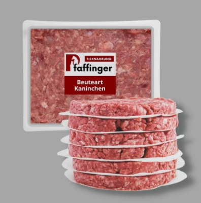 v BARF Kaninchenfleisch 500 g