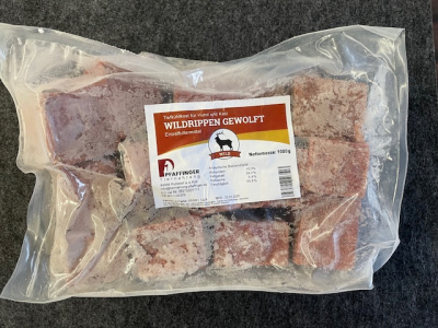 v BARF Wildrippen gewolft 1 kg